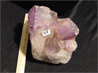 Large Amethyst Crystals  6.5" long x 5.5" wide x