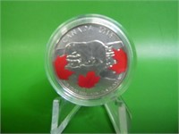 2016 R C M $25.00 .9999 Silver Coin  True North