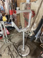 PNEUMATIC PLANISHING HAMMER ON ADJUSTABLE STAND