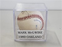 Mark McGwire Signed Baseball, Not Authenticated