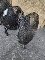 GROUP OF (2) VARIOUS SHOP FANS