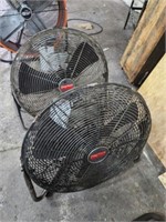 GROUP OF (2) SHOP FANS, DAYTON, 18"