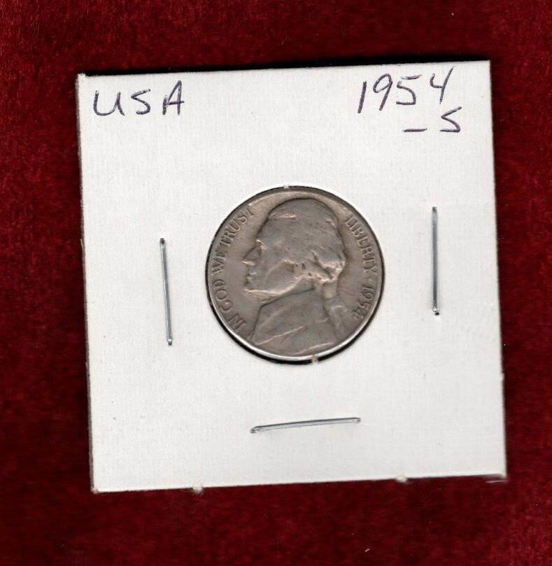 USA 1954-S NICKEL