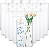 36 Pcs Glass Cylinder Vases 12 x 3.35 Inch