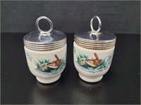 2 Royal Worcester Egg Coddlers vtg