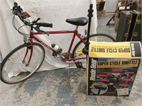 Raleigh Men's Bike like new,  with bike rack