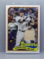 Christian Yelich 2024 Topps Game Used Bat
