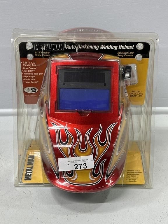 Metal Man Auto Darkening Welding Helmet