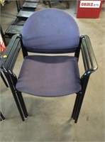3-pc purple office waiting room chairs