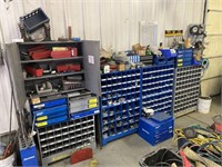 Fastenal/KM Parts Bins, Racks, Cabinets & Contents