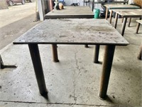 Heavy Steel Welding Table with Hard PVC Top