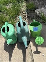 3 watering cans