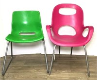 Plastic Metal Framed Chairs