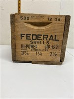 Vintage Federal Shells Ammunition box