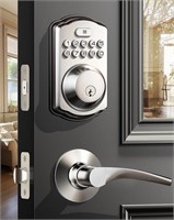 Veise Keyless Entry Door Lock with 2 Lever Handles