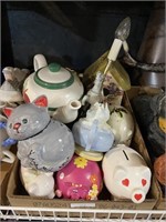 piggy Banks and teapots