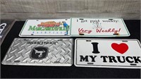 4 License Plates