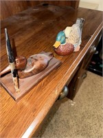 Duck tape dispenser and duck pen holder