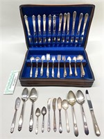 89 pc Homes & Edwards, Rogers Bros Silver Flatware
