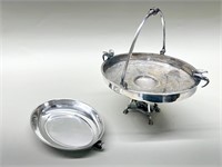 Silver-Plated Serving Dish & Tray Set