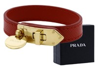 Prada Logo Charm Bracelet