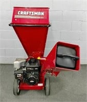 Craftsman 7.5hp Gas Wood Chipper Powers Up