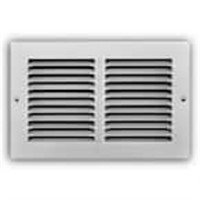 10 In. X 6 In. Steel  Air Grille In White