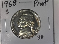 1968-S Proof Jefferson Nickel