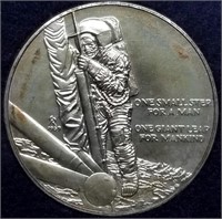 1969 Franklin Mint Moon Landing Silver Medal