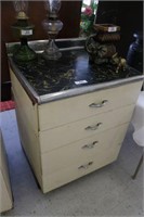 4 Drawer Vintage Kitchen Cabinet