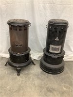 (2) Vintage Kerosene Heaters, (1) United States