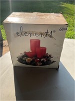 Elements Candle Holder and decor - in box