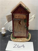 Outhouse lamp / table decor