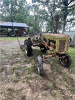 Antique Farmall IH Model A tractor w/sickle mower