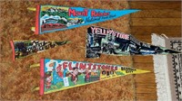 Vintage pennant flags- variety- lot of 4