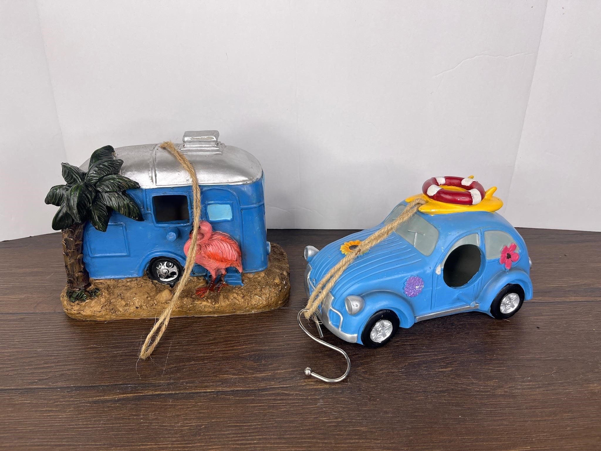 Car and Camper Bird Houses