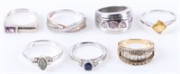 STERLING SILVER COLLECTIBLE LADIES RINGS