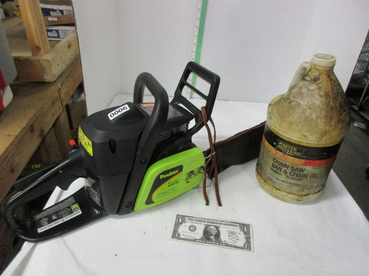 POULAN Model 3416 Chainsaw w/Extras - See Desc