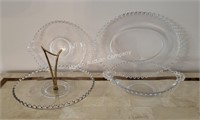 (L) Candlewick Serving Bowls & Trays