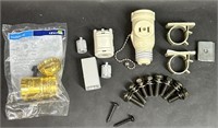 LampHolders, cable clamp, Socket adapter, Screws