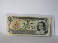 1973 CANADA ONE DOLLAR BILL