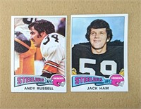 1975 2 Steelers Linebackers Jack Ham Andy Russell
