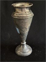 9" SILVERPLATE VASE