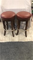 Two modern bar stools