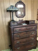 40x17x41 Dresser With Mirror Without Lamp