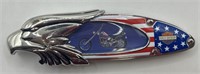 (V) Harley Davidson 3.5” Folding Lock Back Knife