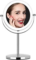 Tested Lighted Makeup Mirror, 5X Magnifying