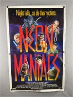 Vintage 1980s Neon Maniacs Movie Poster