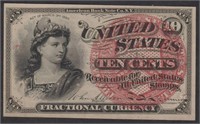 US Fractional Currency 4th Series 10 Cent Note, ci