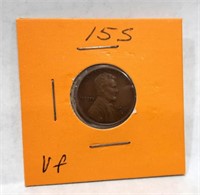 1915 S  Lincoln 1 cent Coin  XF